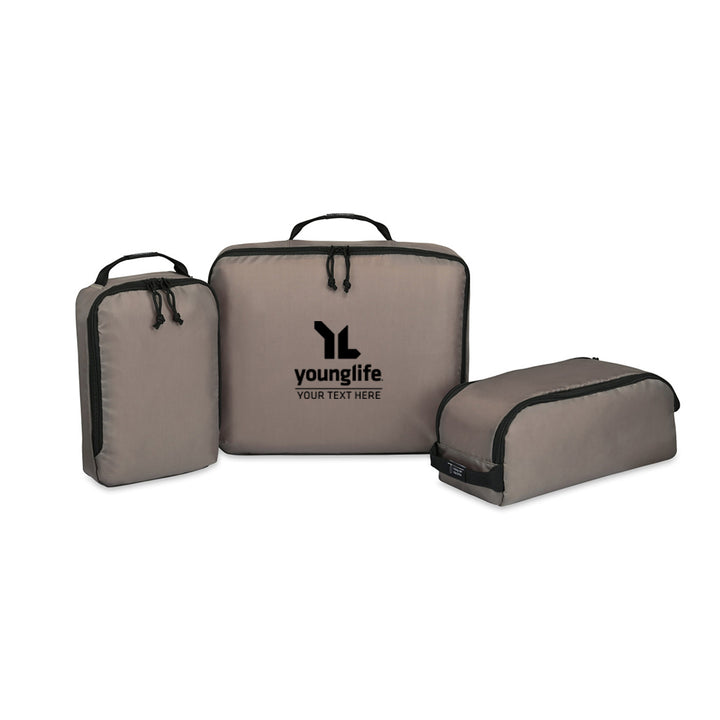 Custom Renew rPET 3 Piece Packing Cube Set