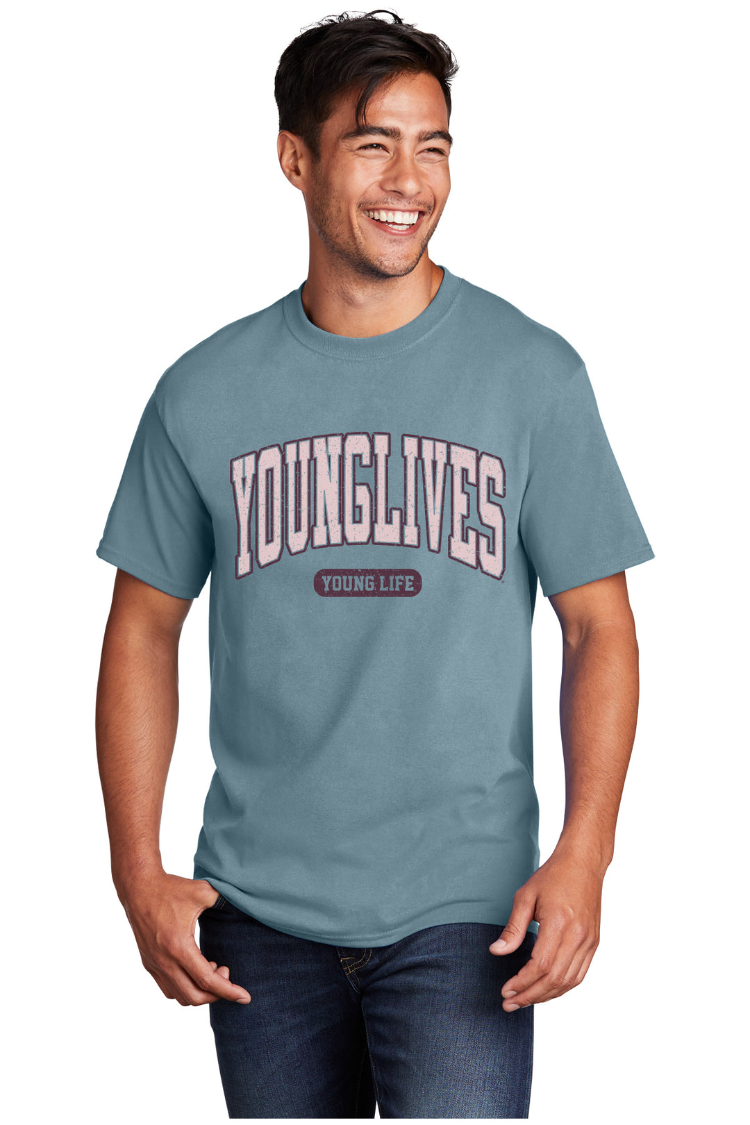 Arched Collegiate Tee- YoungLives