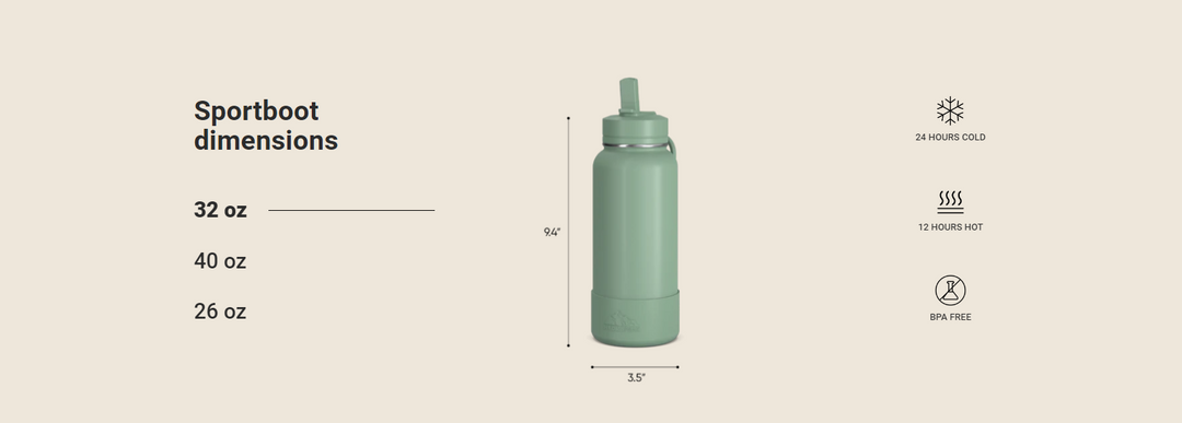Hydrapeak 26oz Sport Boot with Straw Lid