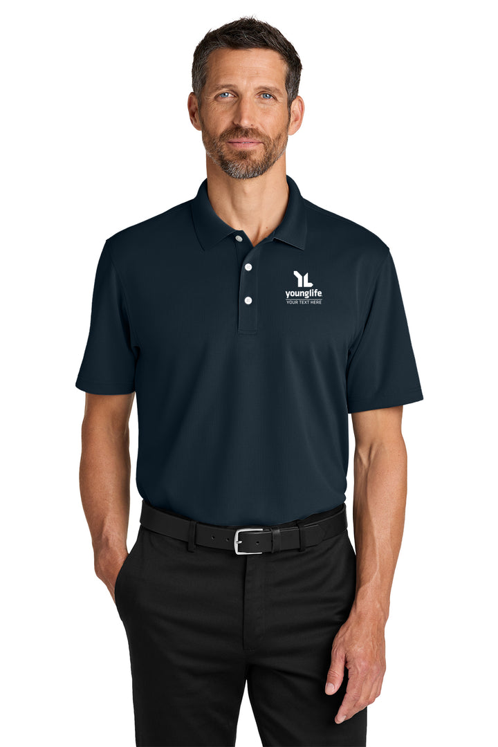 Dry Zone Stain-Release Grid Polo