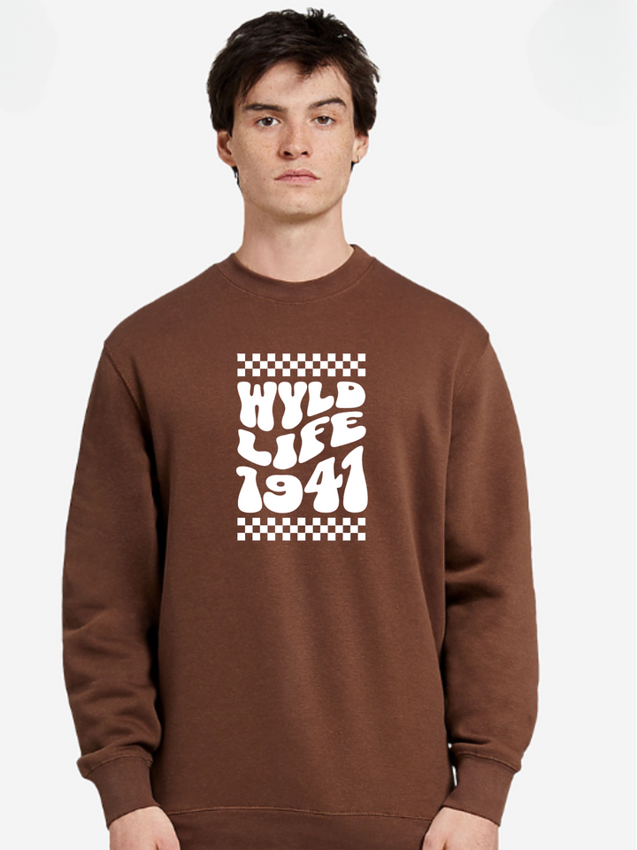 Wyldlife Groovy Typography Sweatshirt