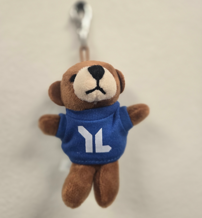 Porte-clés animal en peluche douce