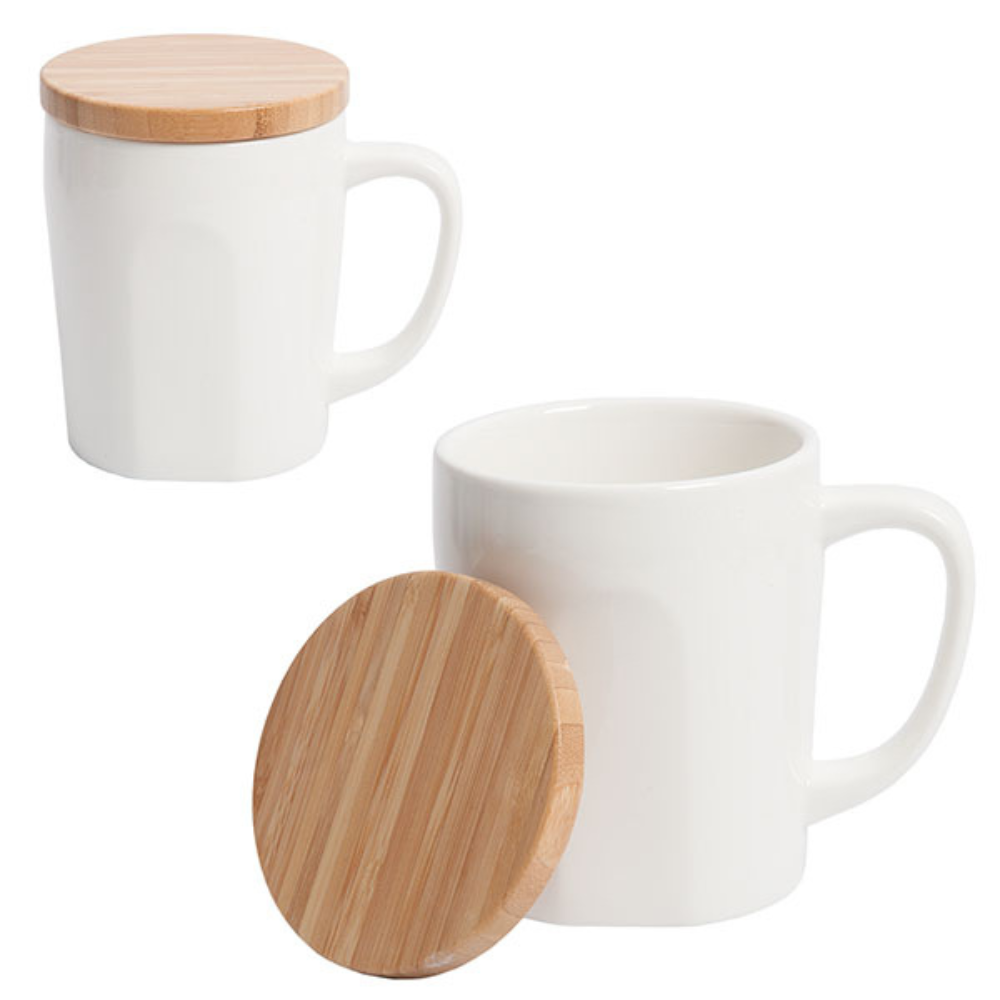 Custom Chic Mug With Bamboo Lid