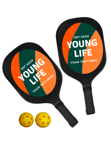 Custom Full Color Pickleball Set