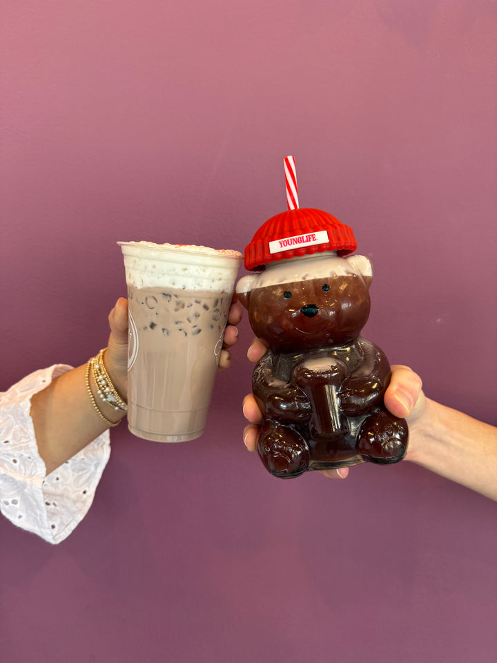 Glass Bear Cup