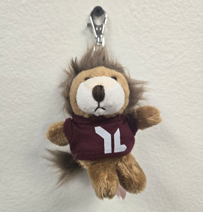 Porte-clés animal en peluche douce