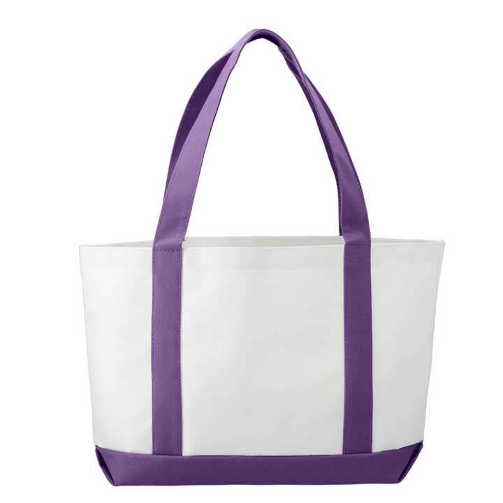 Custom Large Canvas Boat Tote Bag