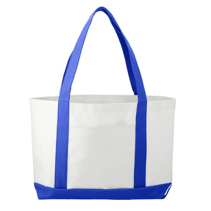 Custom Large Canvas Boat Tote Bag