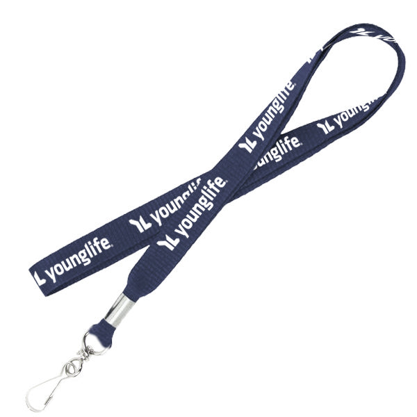 1/2 Inch Lanyard with Keychain Hook