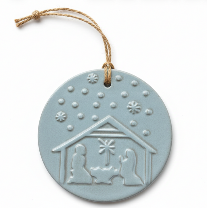 Ceramic Nativity Ornament