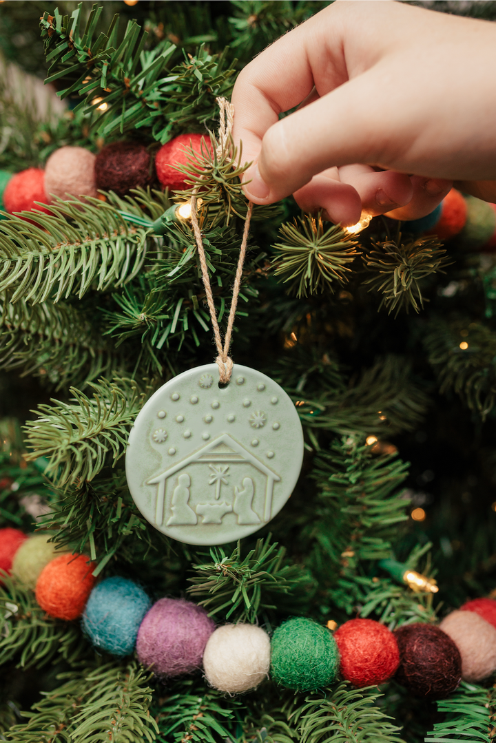 Ceramic Nativity Ornament