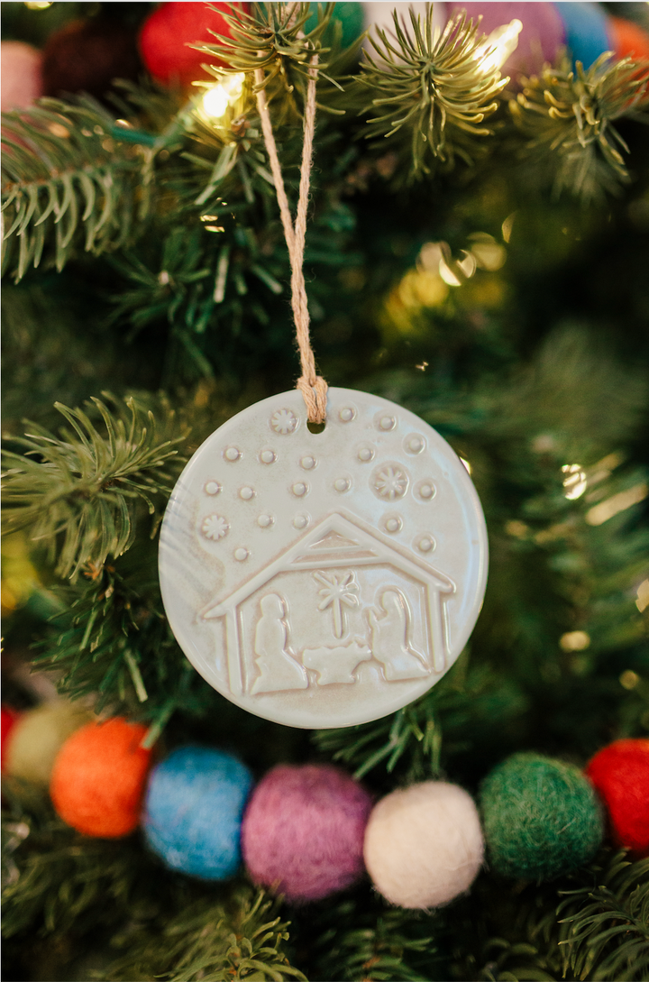 Ceramic Nativity Ornament