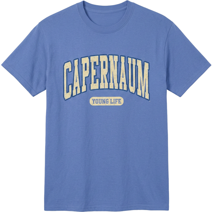 Arched Collegiate Tee- Capernaum