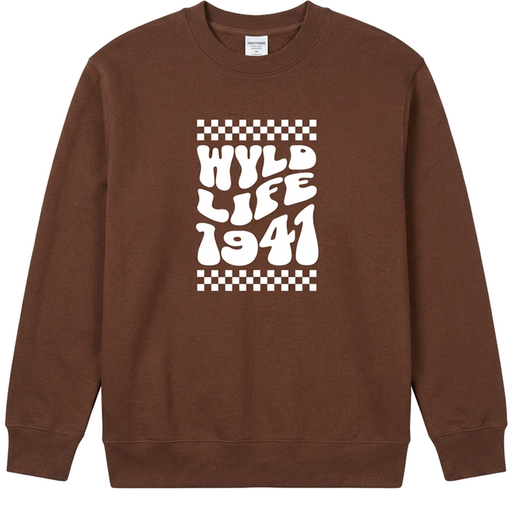 Wyldlife Groovy Typography Sweatshirt
