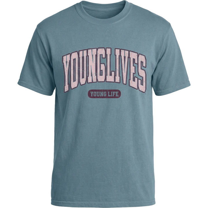 Arched Collegiate Tee- YoungLives