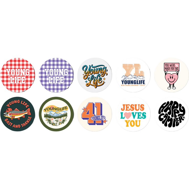 Boutons Flair à motifs