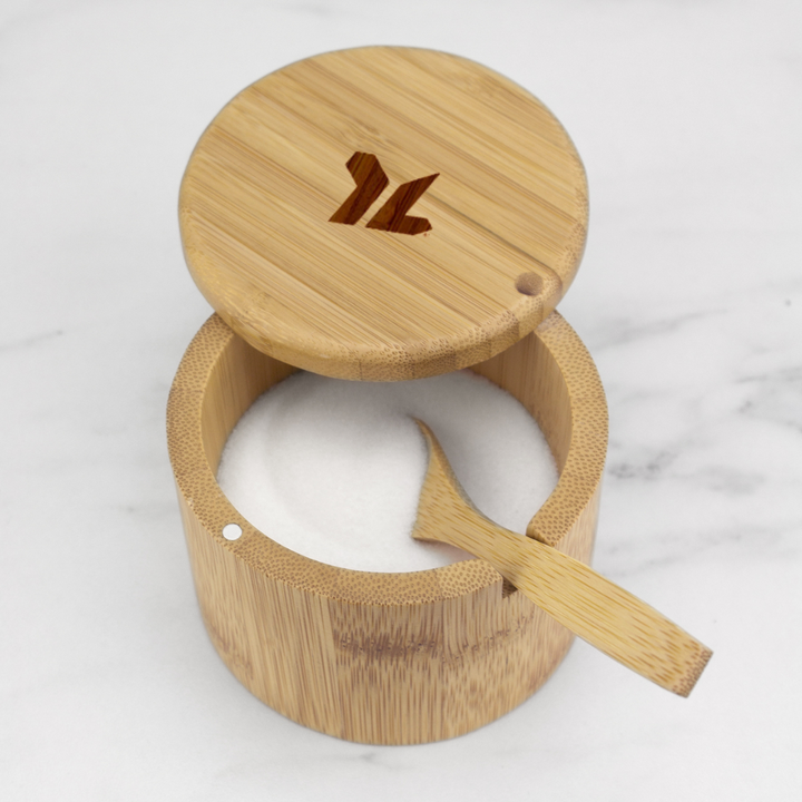 Little Dipper Bamboo Salt Box with Spoon