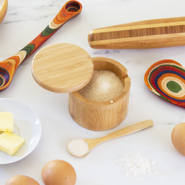Little Dipper Bamboo Salt Box with Spoon