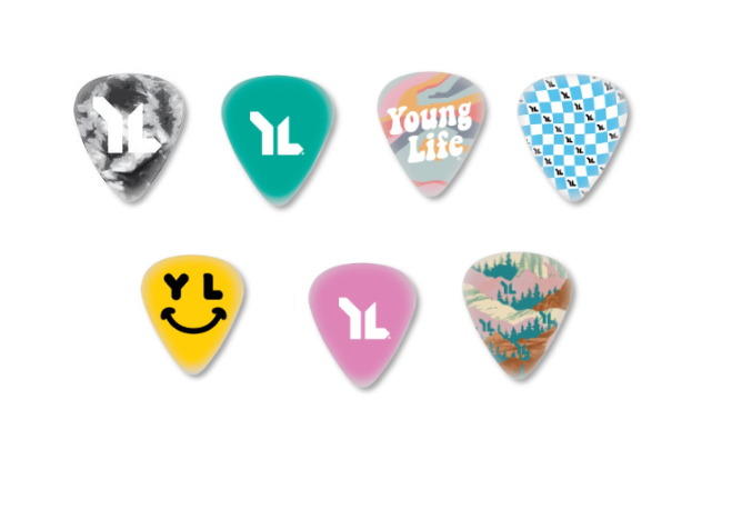 Pack de médiators pour guitare (10 par paquet)
