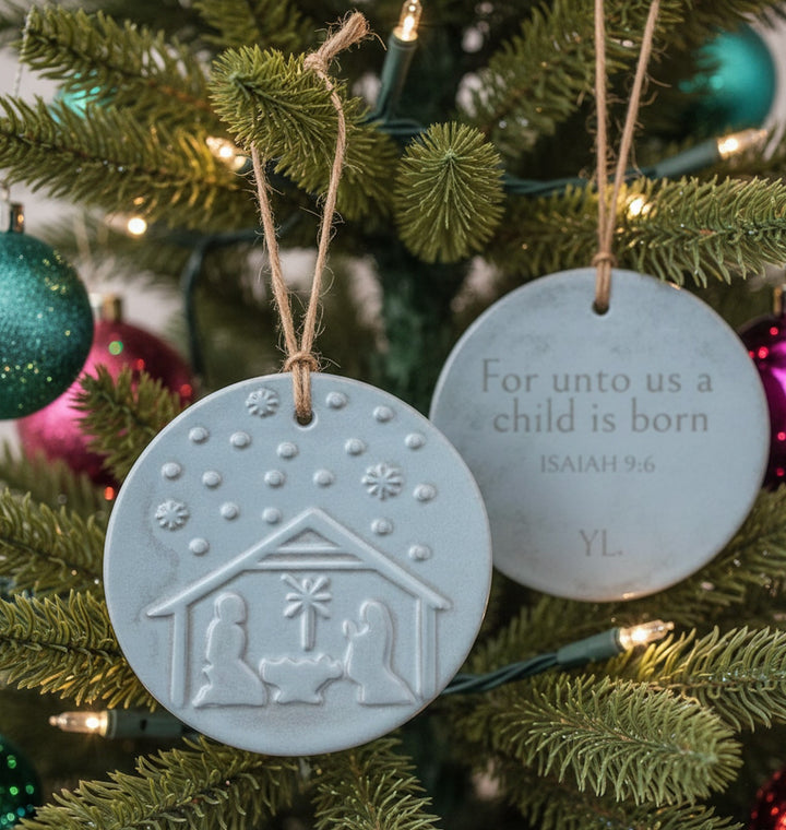 Ceramic Nativity Ornament