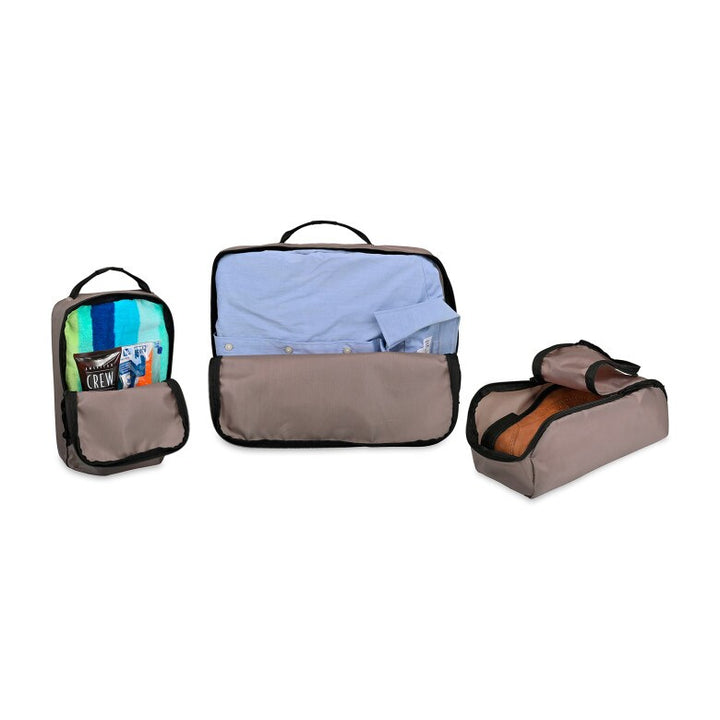 Custom Renew rPET 3 Piece Packing Cube Set
