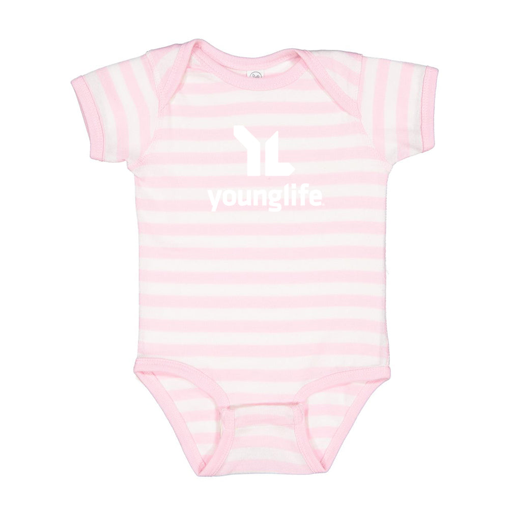 Grenouillère à manches courtes pour bébé avec logo principal