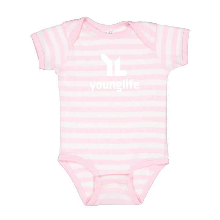 Grenouillère à manches courtes pour bébé avec logo principal