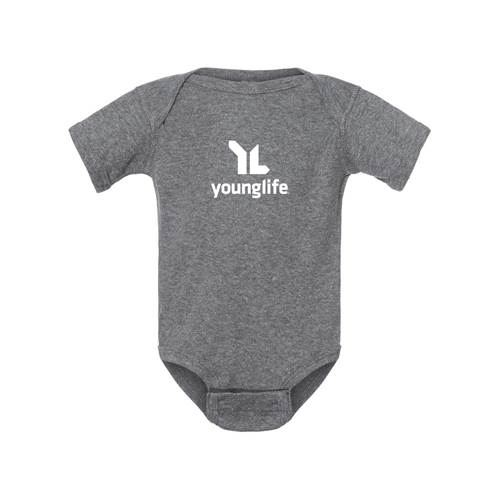 Grenouillère à manches courtes pour bébé avec logo principal