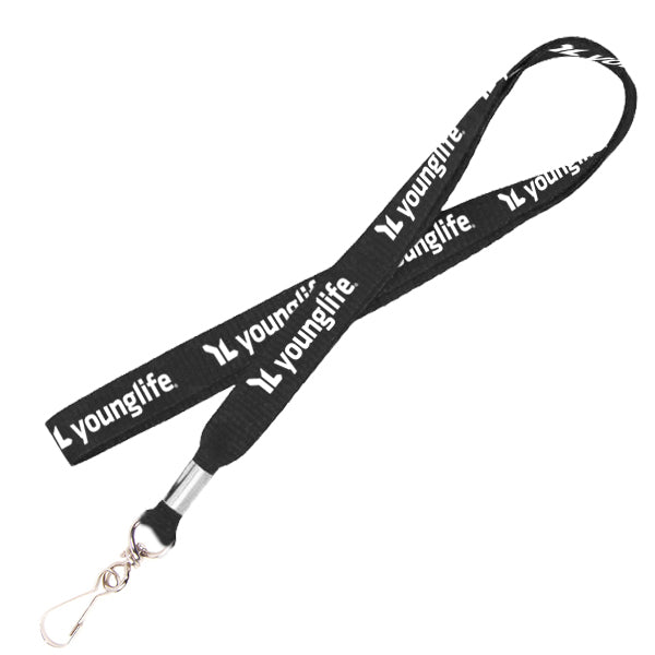 1/2 Inch Lanyard with Keychain Hook