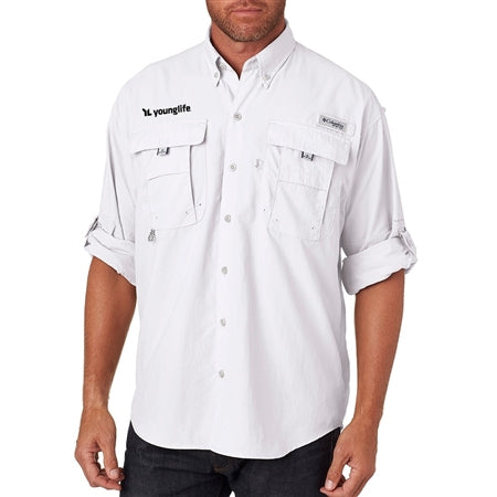 Custom Columbia Bahama™ II Mens Long Sleeve Fishing Shirt