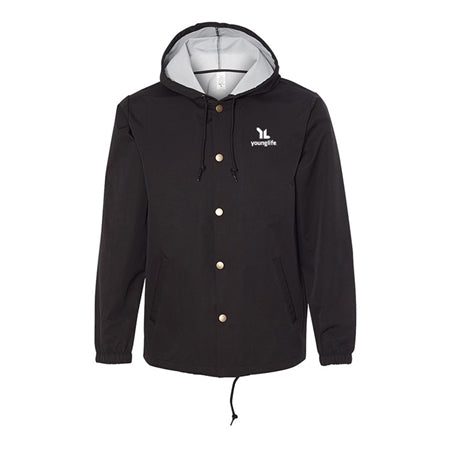 Independent Trading Co. Hooded Water Resistant Windbreaker Jacket Young Life Store