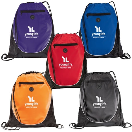 Custom Peek Drawstring Bag