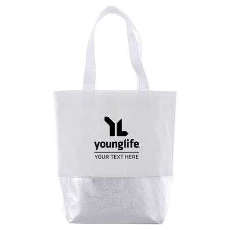 Custom Non-Woven Mini Metallic Laminated Tote
