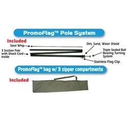 Drapeau promotionnel personnalisé de 8 pieds