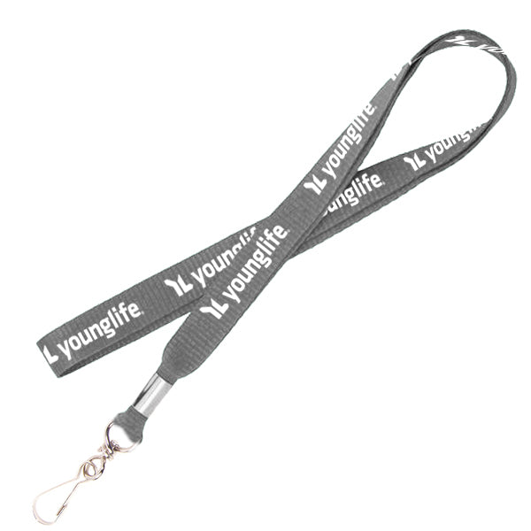 1/2 Inch Lanyard with Keychain Hook