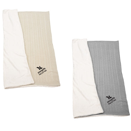 Custom Field &amp; Co. Heathered Fleece Sherpa Blanket
