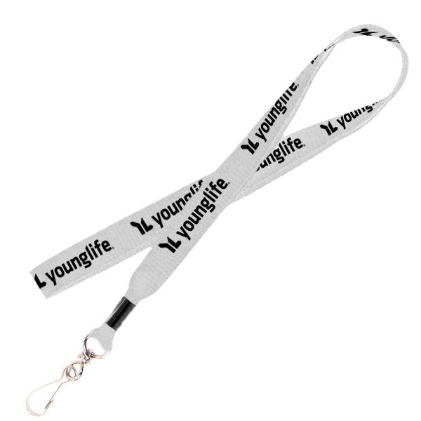 1/2 Inch Lanyard with Keychain Hook