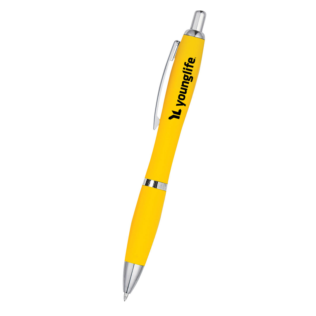 Custom Satin Pen With Antimicrobial Additive