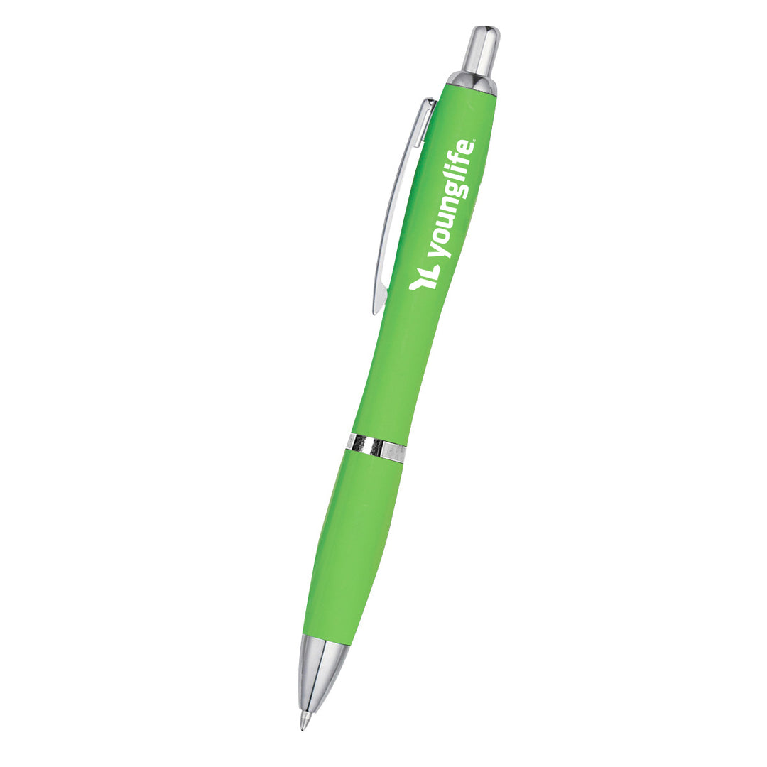 Custom Satin Pen With Antimicrobial Additive