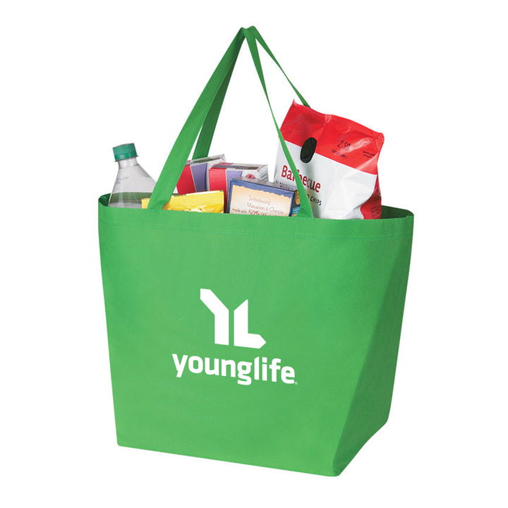 Custom Non-Woven Budget Shopper Tote Bag