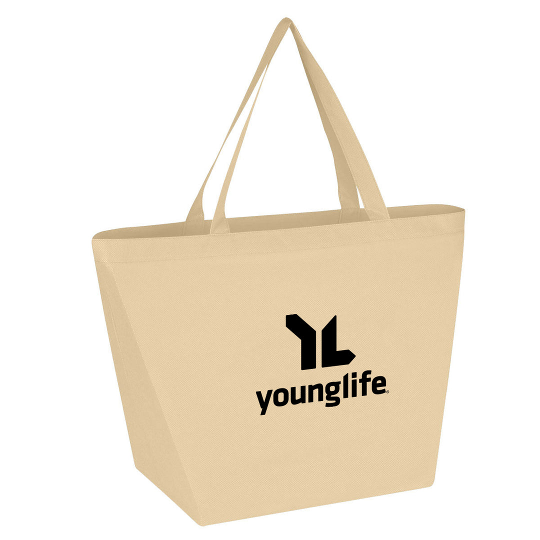 Custom Non-Woven Budget Shopper Tote Bag