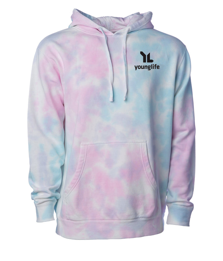 Independent Trading Co. Unisex Midweight Tie Dye Hooded Pullover
