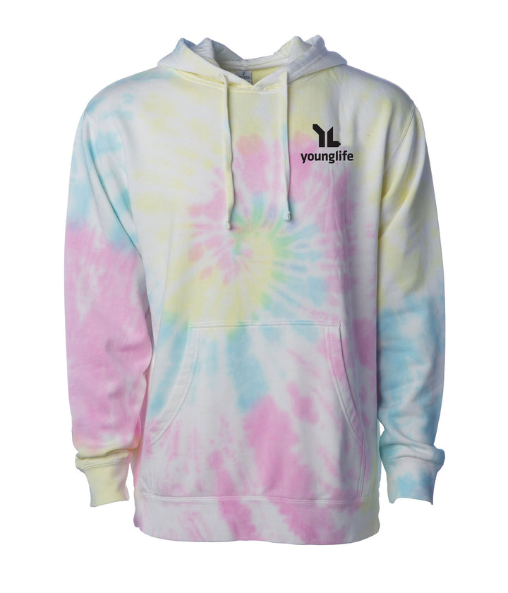 Independent Trading Co. Unisex Midweight Tie Dye Hooded Pullover