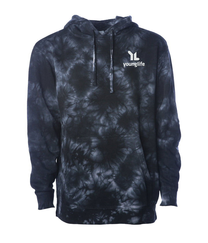 Independent Trading Co. Unisex Midweight Tie Dye Hooded Pullover