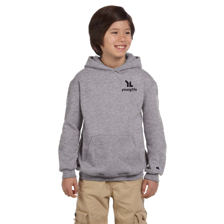 Champion Youth Powerblend Hooded Sweatshirt