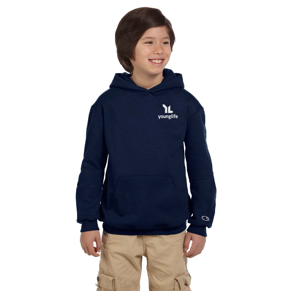 Champion Youth Powerblend Hooded Sweatshirt