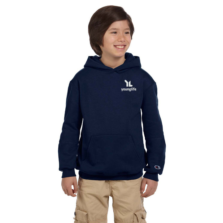 Champion Youth Powerblend Hooded Sweatshirt