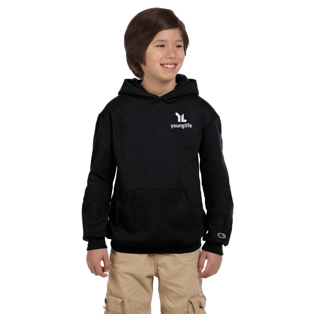 Champion Youth Powerblend Hooded Sweatshirt