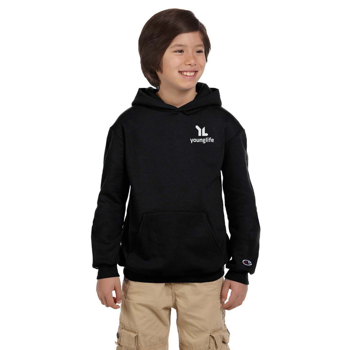 Champion Youth Powerblend Hooded Sweatshirt