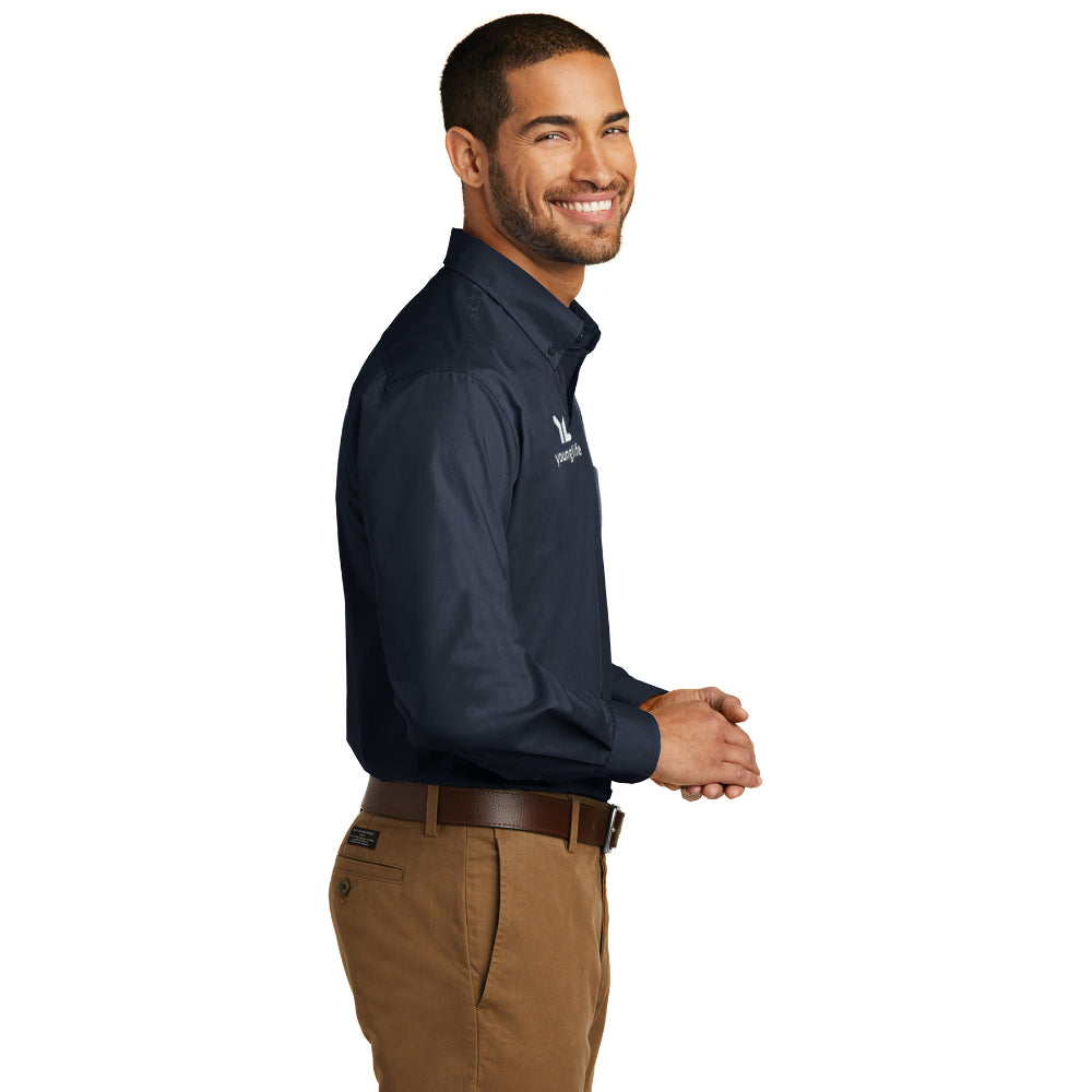 Port Authority Long Sleeve Carefree Poplin Shirt